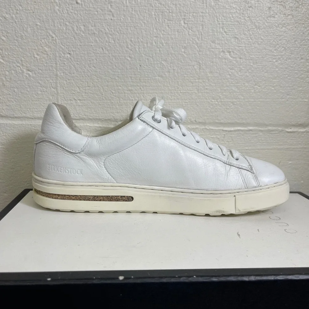 Birkenstock Bend Low White Leather Comfort Sneaker Lace up Women's 41 EU/10 US - Picture 2 of 10